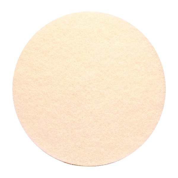 Gator 17 in. D Non-Woven Natural/Polyester Fiber Floor Polishing Pad White 6741